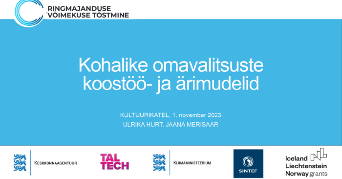 Cooperation and business models for local authorities