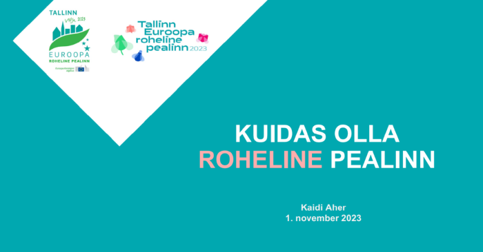 HOW TO BE A GREEN CAPITAL