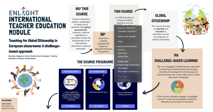 Teaching for Global Citizenship in European Classrooms: an International Dimension in Teacher Education Curricula via a Blended Intensive Programme