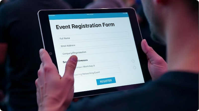 Stop losing registrations to clunky forms. Build custom forms for any purpose &mdash; registration, feedback, speaker applications, exhibitor requests, or post-event surveys. Intuitive builder with conditional logic, validation, and seamless integrations. ✓ Build forms in minutes &mdash; zero coding ✓ Conditional logic for personalized experiences ✓ Automated confirmations and notifications ✓ Centralized submission inbox 		Get Started Free >>