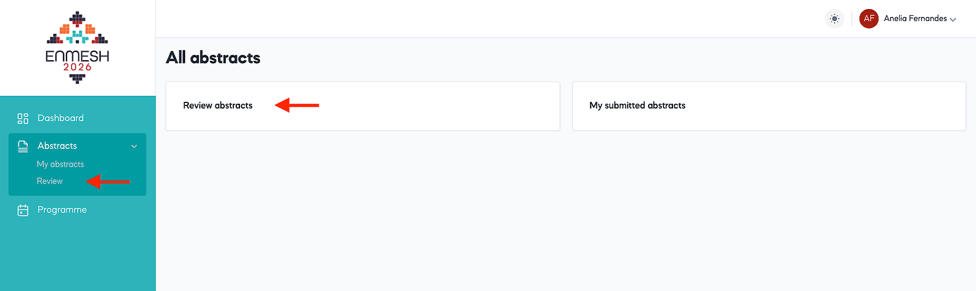 3. Reviewer dashboard