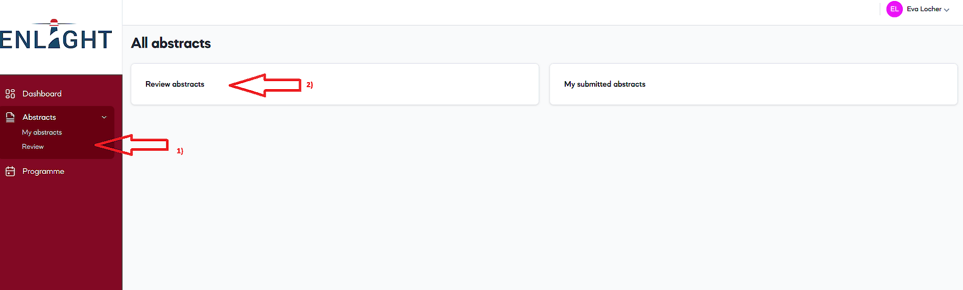 3. Reviewer dashboard